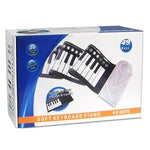 Bàn phím piano mềm cuộn lên 49 phím di động, 49 phím tiêu chuẩn Màu trắng