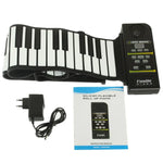 Piano silicone mềm cuộn lên MIDI 88 phím di động, Bàn phím: 133 x 14.2 x 0.6cm, Piano cuộn lên 88 phím