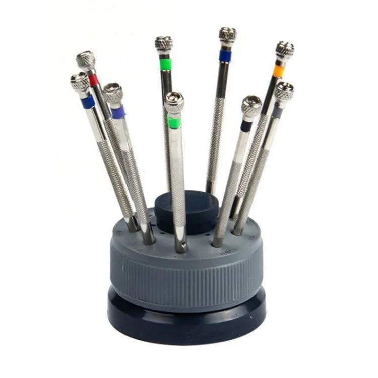 Bộ 9 Tua Vít Sửa Chữa Đồng Hồ 0.5mm-2.5mm, 9 Trong 1