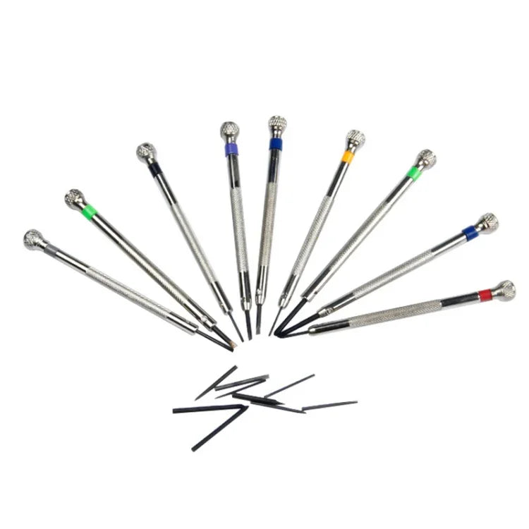 Bộ 9 Tua Vít Sửa Chữa Đồng Hồ 0.5mm-2.5mm, 9 Trong 1