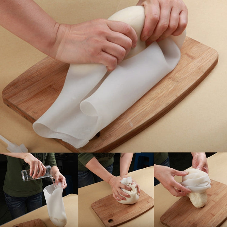 Túi nhào bột silicone làm bột nhào, Dụng cụ trộn bột làm mì, Kích thước: 32,5cm x 23cm, Túi bột silicone