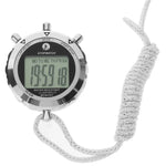 Đồng hồ bấm giờ kim loại PS528 chuyên nghiệp, đồng hồ thể thao kỹ thuật số LCD cầm tay có dây đeo, PS528