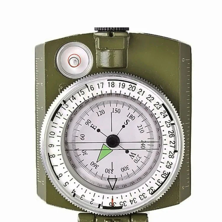 La bàn đa chức năng du lịch quân sự GoldGood DC60-2A, địa chất bỏ túi kiểu lăng kính Mỹ có màn hình phát quang (Xanh lính), DC60
