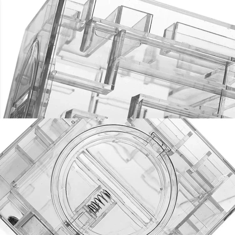 Hộp quà tiết kiệm tiền 3D dạng mê cung trong suốt, đồ chơi xếp hình 3D tiết kiệm tiền xu