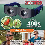 Kính lúp đeo đầu Zoomies phóng đại 400%, kính thiên văn 4X