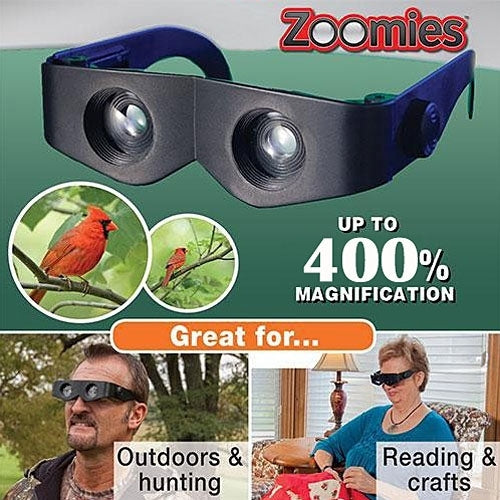 Kính lúp đeo đầu Zoomies phóng đại 400%, kính thiên văn 4X
