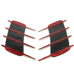 2 PCS Hood Side Shark Gill Simulation Air Flow Vent Fender Sticker for Car Decoration, Size: 22cm x 20cm x 2cm, 220mm x 200mm x 20mm
