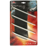2 PCS Hood Side Shark Gill Simulation Air Flow Vent Fender Sticker for Car Decoration, Size: 22cm x 20cm x 2cm, 220mm x 200mm x 20mm