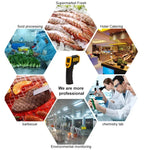 Nhiệt Kế Hồng Ngoại, Phạm Vi Nhiệt Độ: -50 - 380 Độ C (D:S = 12:1)