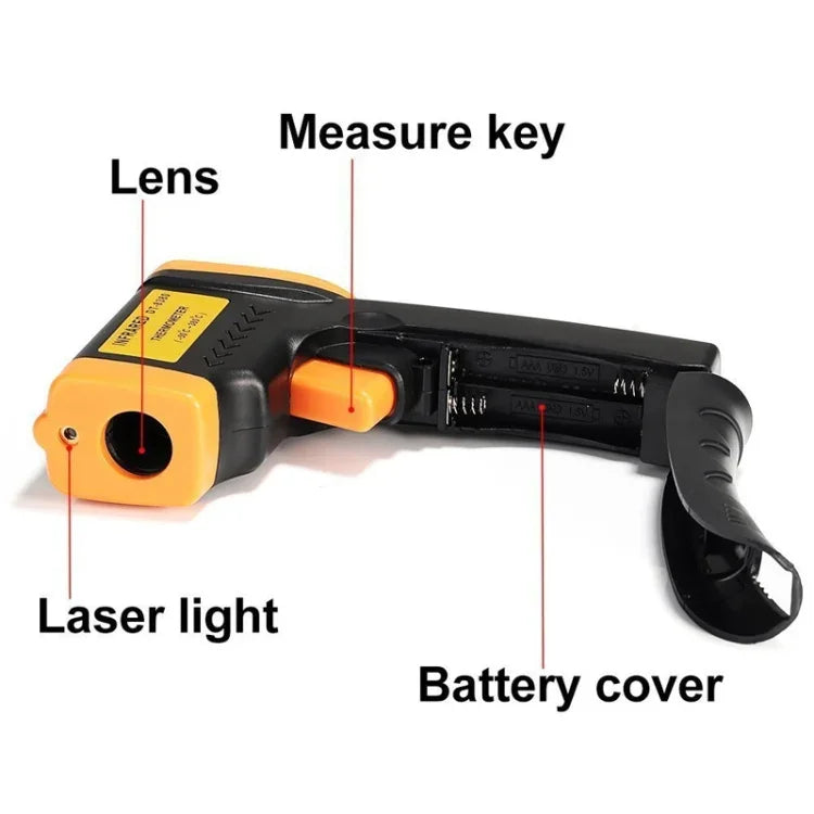 Nhiệt Kế Hồng Ngoại, Phạm Vi Nhiệt Độ: -50 - 380 Độ C (D:S = 12:1)