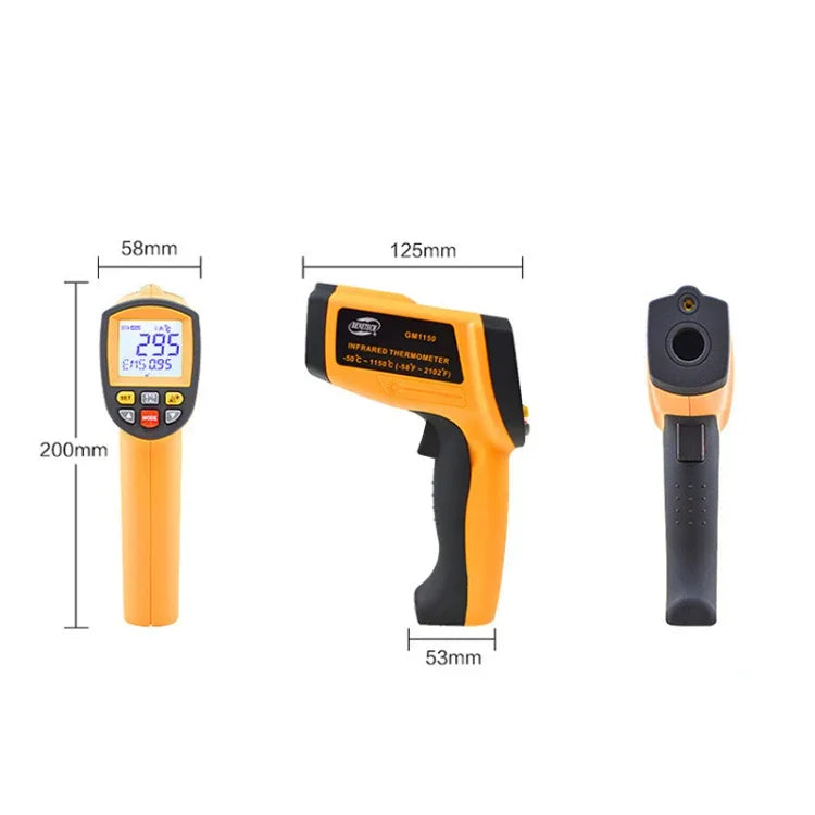 Nhiệt kế hồng ngoại, dải nhiệt độ: -50 - 1150 độ C, GM1150