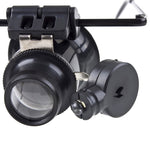 Kính lúp sửa đồng hồ loại kính 20X có đèn LED, đôi