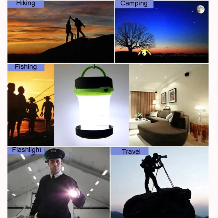 Đèn lồng LED thu vào 3 chế độ, đèn lều