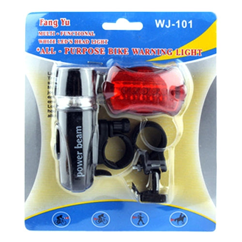 Đèn pha xe đạp chống nước 5 LED + đèn hậu an toàn, đèn pha xe đạp + đèn hậu an toàn