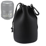Túi đựng ống kính máy ảnh SLR bằng neoprene có móc khóa, kích thước: 10x18cm