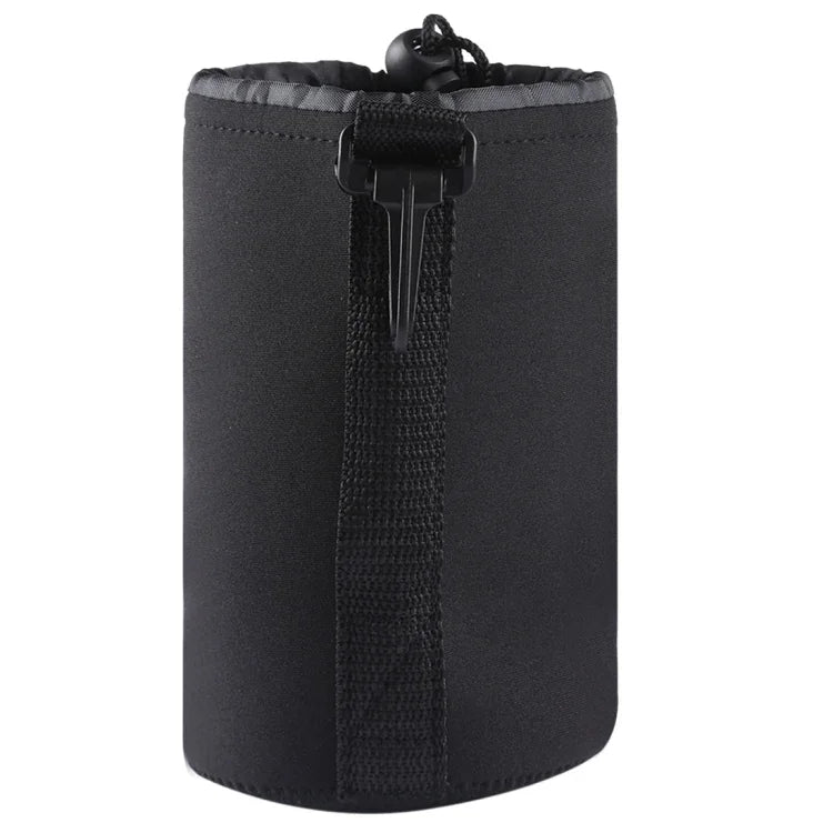 Túi đựng ống kính máy ảnh SLR bằng neoprene có móc khóa, kích thước: 10x18cm