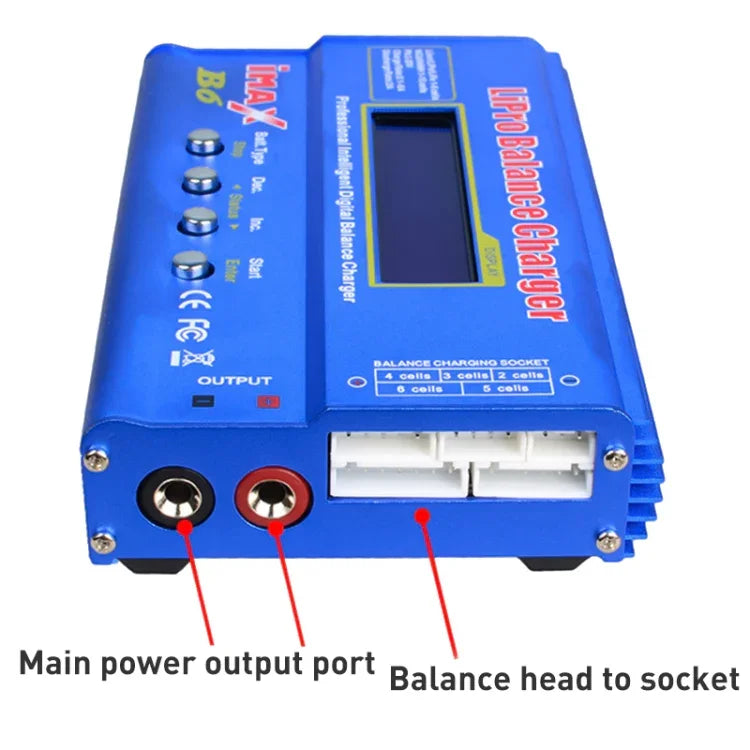 Bộ Sạc Cân Bằng Pin RC Lipo NiMH Kỹ Thuật Số iMAX B6, W303