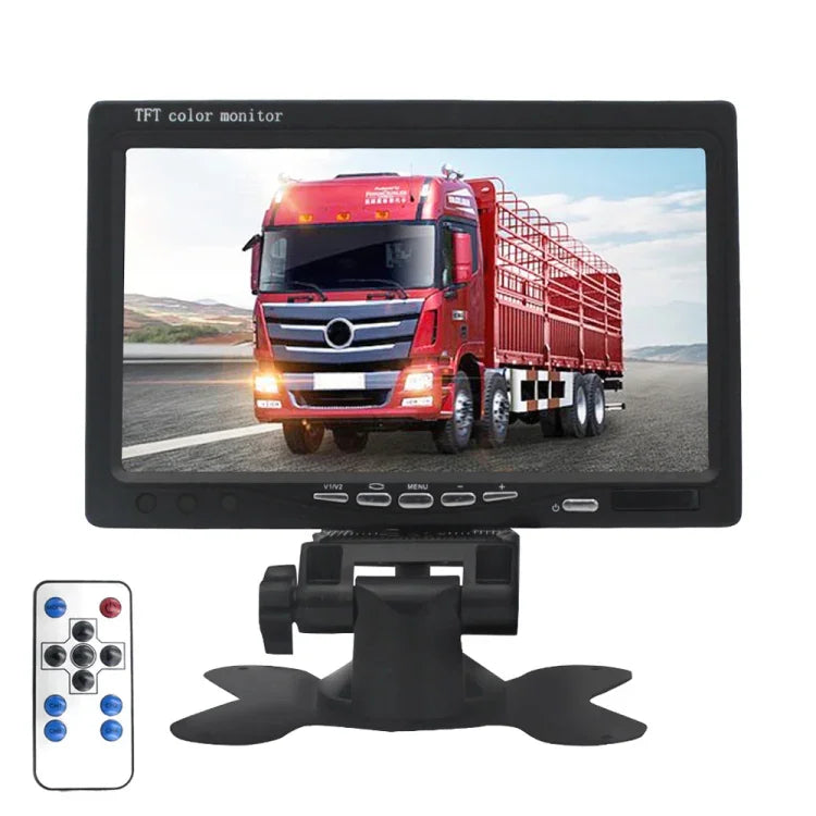 Màn hình xe hơi 7.0 inch / Màn hình camera giám sát với giá đỡ điều chỉnh góc & điều khiển từ xa, đầu vào video kép, 7.0 inch, đầu vào video kép