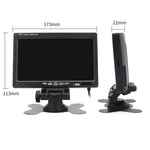 Màn hình xe hơi 7.0 inch / Màn hình camera giám sát với giá đỡ điều chỉnh góc & điều khiển từ xa, đầu vào video kép, 7.0 inch, đầu vào video kép