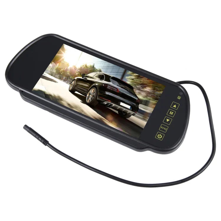 Màn hình xe hơi màu TFT-LCD 7 inch cho camera lùi, hỗ trợ chức năng tự động chuyển màn hình khi lùi, 7 inch camera lùi