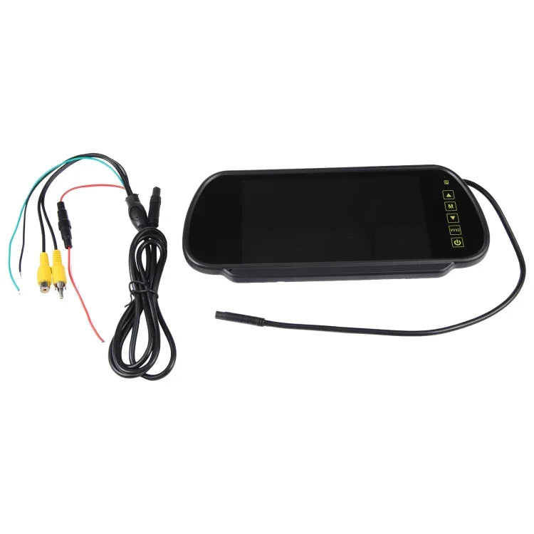 Màn hình xe hơi màu TFT-LCD 7 inch cho camera lùi, hỗ trợ chức năng tự động chuyển màn hình khi lùi, 7 inch camera lùi