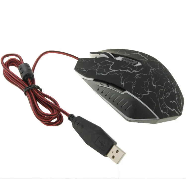 Chuột chơi game quang có dây USB 6D cho máy tính PC Laptop, USB 6D