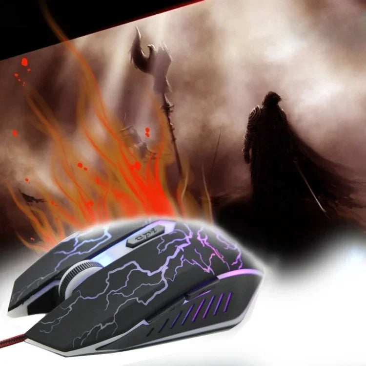 Chuột chơi game quang có dây USB 6D cho máy tính PC Laptop, USB 6D