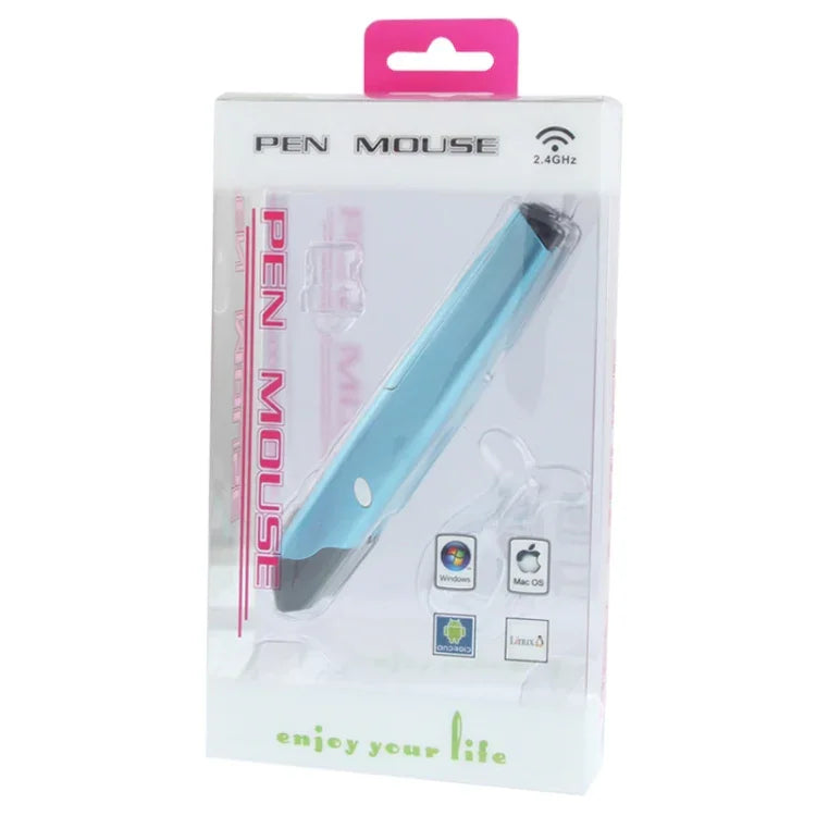 Chuột bút không dây 2.4GHz 500 / 1000DPI với đầu thu USB Mini, Khoảng cách truyền: 10m, 500 / 1000DPI Màu xanh, 500 / 1000DPI Màu xám