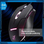 Chuột quang chơi game có dây T7 đổi màu 3 màu 1200 DPI 1600DPI 2400DPI USB, T7