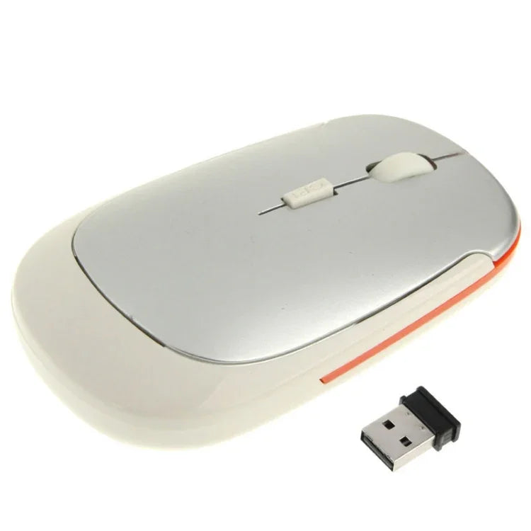 Chuột siêu mỏng không dây 2.4GHz, Màu đen, Màu bạc