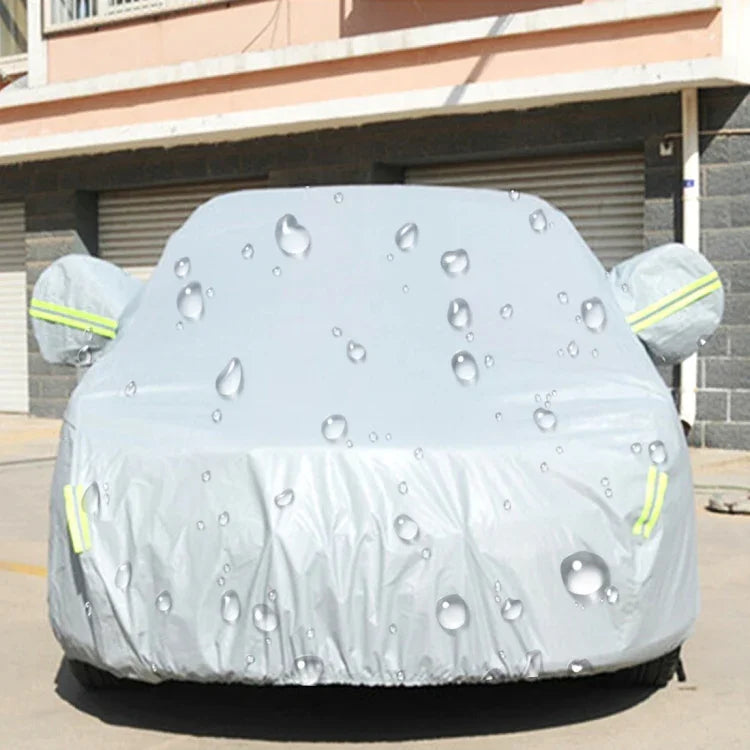 Bạt phủ xe hatchback PEVA chống bụi, chống nước, chống nắng có dải cảnh báo, phù hợp xe dài đến 4.5m (177 inch), 177 inch (XL)