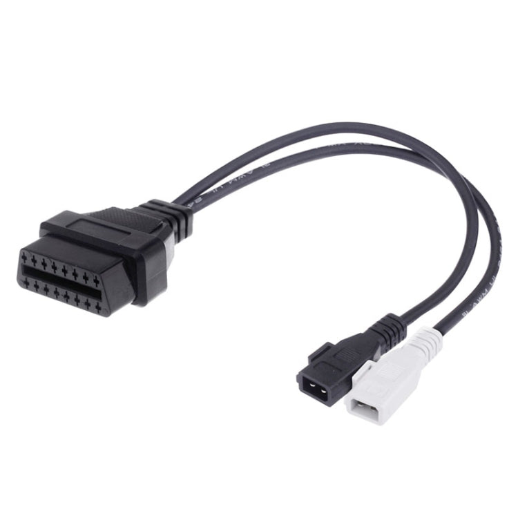 2 x 2 Pin to 16 Pin OBDII Diagnostic Cable for Audi, 2 x 2 Pin to 16 Pin
