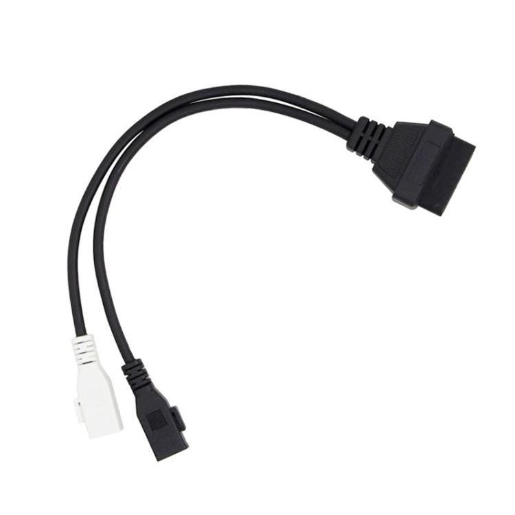 2 x 2 Pin to 16 Pin OBDII Diagnostic Cable for Audi, 2 x 2 Pin to 16 Pin