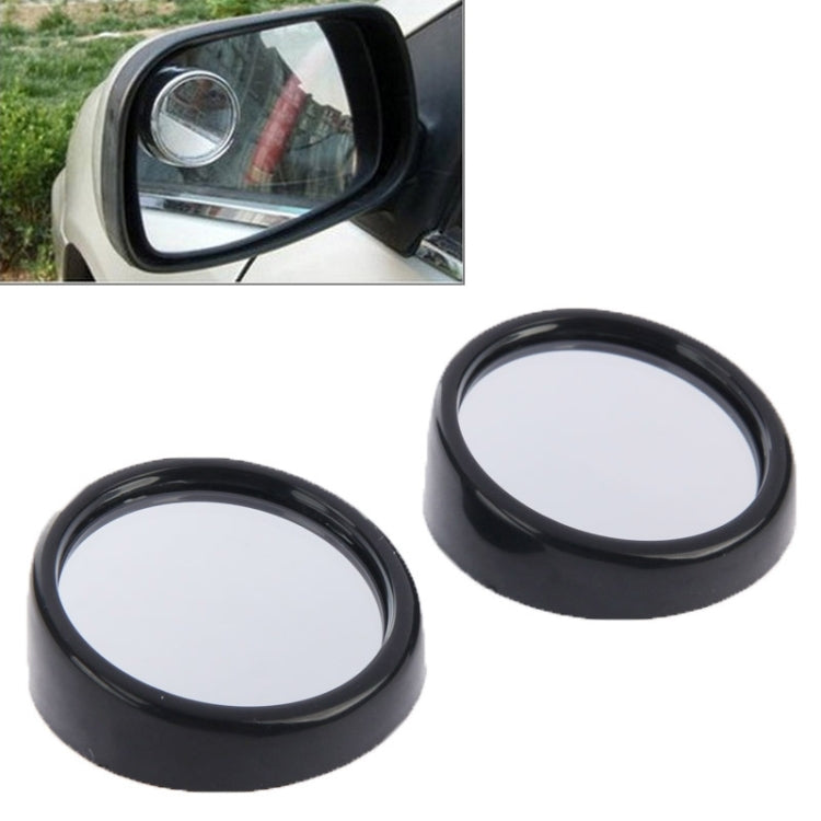 2 PCS 3R11 Car Rear View Mirror Wide Angle Mirror Side Mirror, 360 Degree Rotation Adjustable, 3R-011(Black), 3R-011