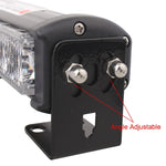 2 PCS  6 inch 6 LED 2 x 18W Car Flash Warning Light Red + Blue Change White Waterproof Emergency Light, DC 12V, Light Red + Blue Change White