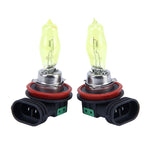 2 X H11 HOD Halogen Bulbs 12V 100W 2400 LM 3500K Yellow Light Headlights, H11