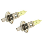 2 X H1 HOD Halogen Bulbs 12V 100W 2400 LM 3500K Yellow Light Headlights, H1