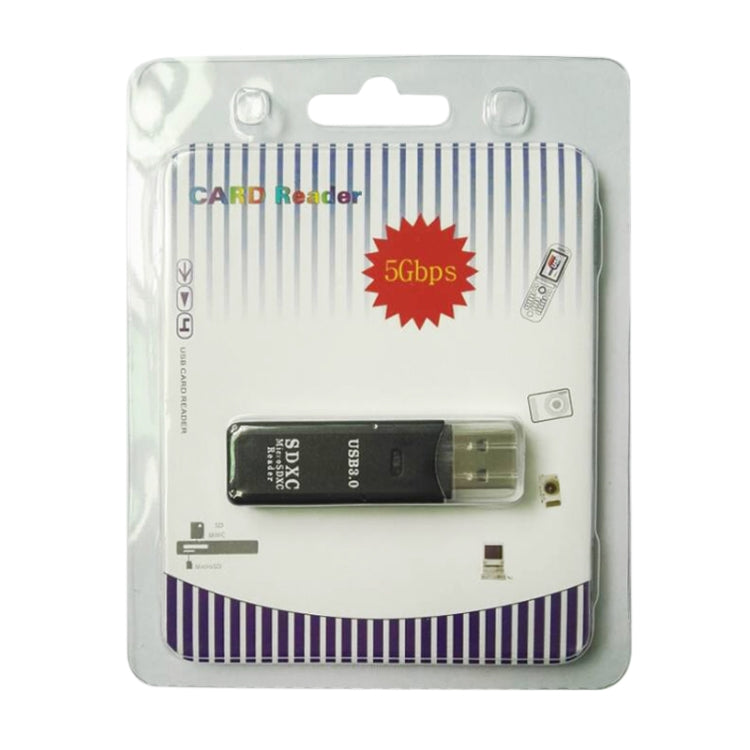 Đầu đọc thẻ USB 3.0 2 trong 1, tốc độ siêu nhanh 5Gbps, hỗ trợ thẻ SD / TF