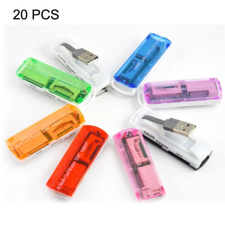 Đầu đọc thẻ đa năng USB 2.0, hỗ trợ thẻ SD/MMC, MS, TF, M2