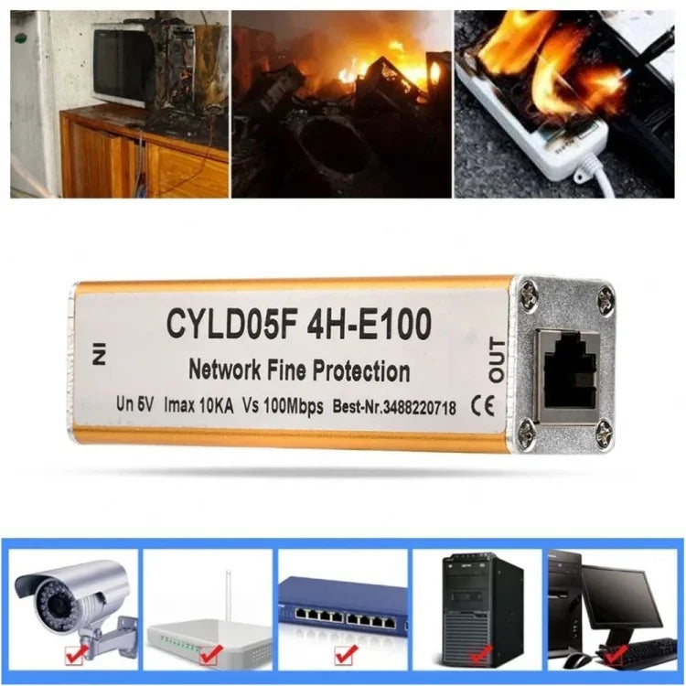 Thiết bị chống sét lan truyền mạng (CYL D05F4H-E100), CYL D05F4H-E100