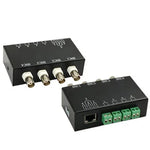 Bộ thu phát Balun video BNC sang UTP RJ45 thụ động 4 kênh, QC204