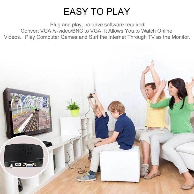 Bộ chuyển đổi tín hiệu S-Video / BNC sang VGA, S-Video / BNC