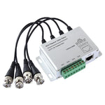 Balun video UTP thụ động 4 kênh, CCTV qua cáp xoắn đôi, 4 kênh UTP