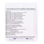 2 cái phiên bản nâng cấp HD 202E bộ thu phát video Balun thụ động 1 kênh CVI/TVI/AHD, 202E