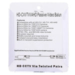 2 cái bộ thu phát video Balun thụ động 1 kênh HD 202P CVI/TVI/AHD, 202P
