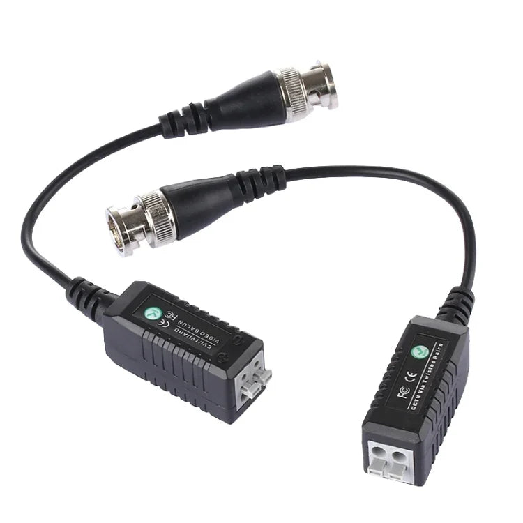 2 cái HD 302B Coaxial CVI/TVI/AHD 1 kênh Bộ thu phát Video Balun thụ động, 302B