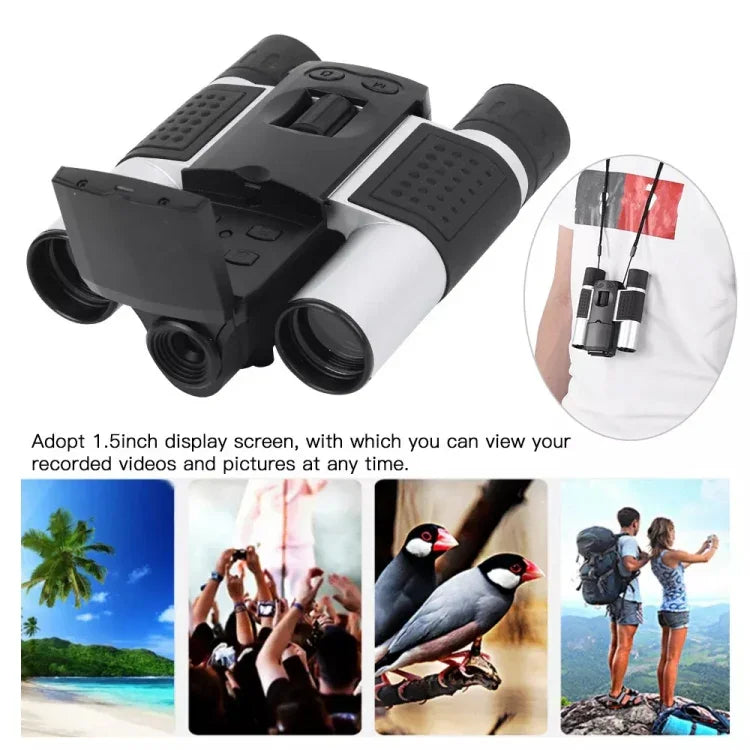 Kính thiên văn ống nhòm kỹ thuật số DB618B 10X25 Zoom ống kính vật kính 10mm HD 1280x960P màn hình LCD 1.5 inch, DB618B 10X25