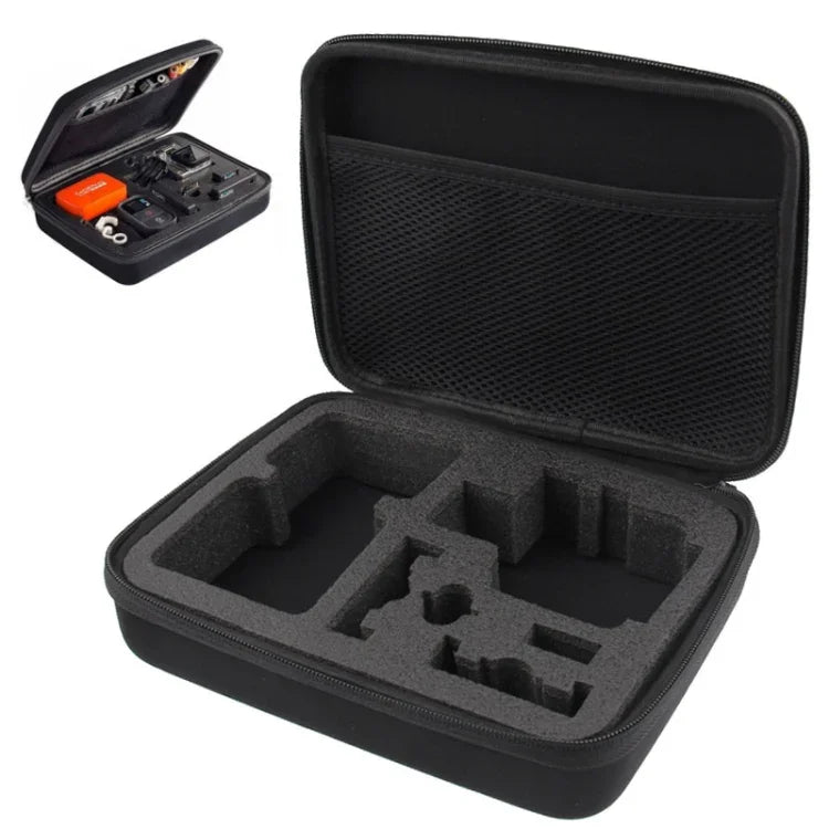 Hộp chống sốc chống nước EVA di động cho GoPro, Insta360, DJI và các máy quay thể thao khác, Kích thước: 22.5cm x 17.5cm x 6.7cm, Kích thước: 22.5cm x 17.5cm x 6.7cm