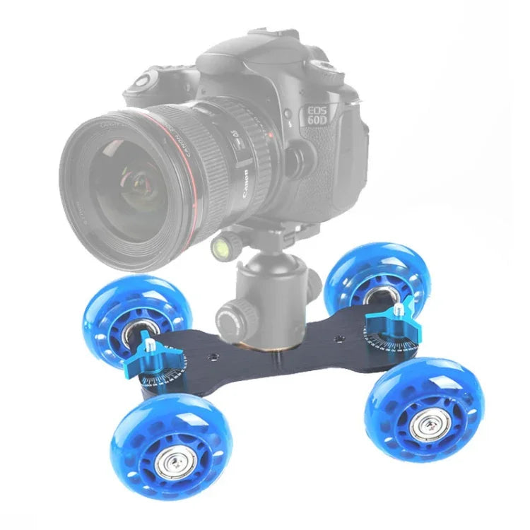 Xe đẩy ray trượt video thế hệ đầu DEBO cho máy ảnh DSLR / máy quay phim, màu xanh