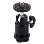 Đầu chân máy bằng hợp kim nhôm, adapter vít đực 1/4 inch